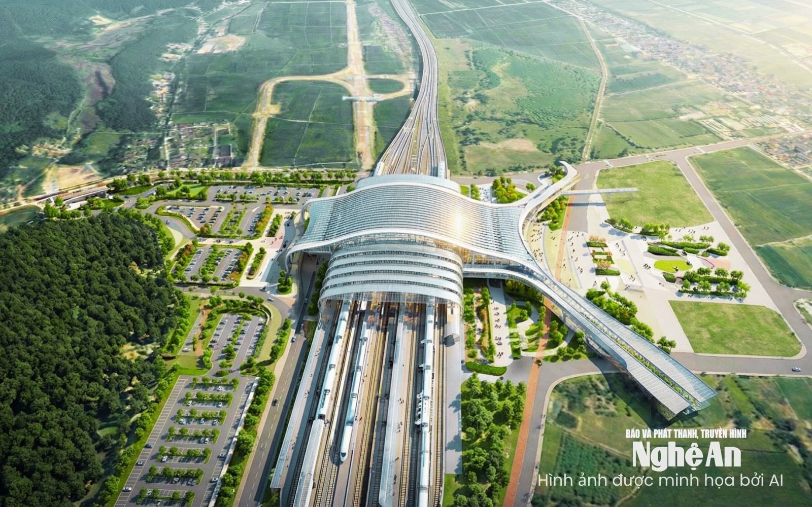 Ga Vinh đường sắt tốc độ cao định hình cực phát triển TOD mới ở Nghệ An